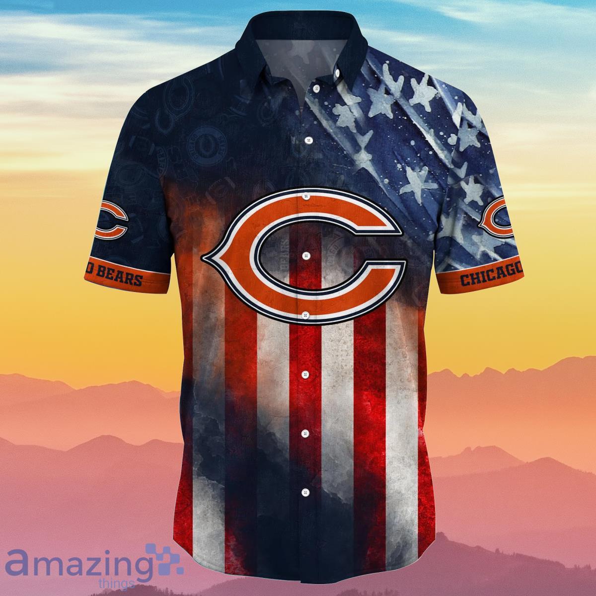 Chicago Bears NFL Hawaiian Shirt 4th Of July Independence Day Specia Gift  For Fans - YesItCustom