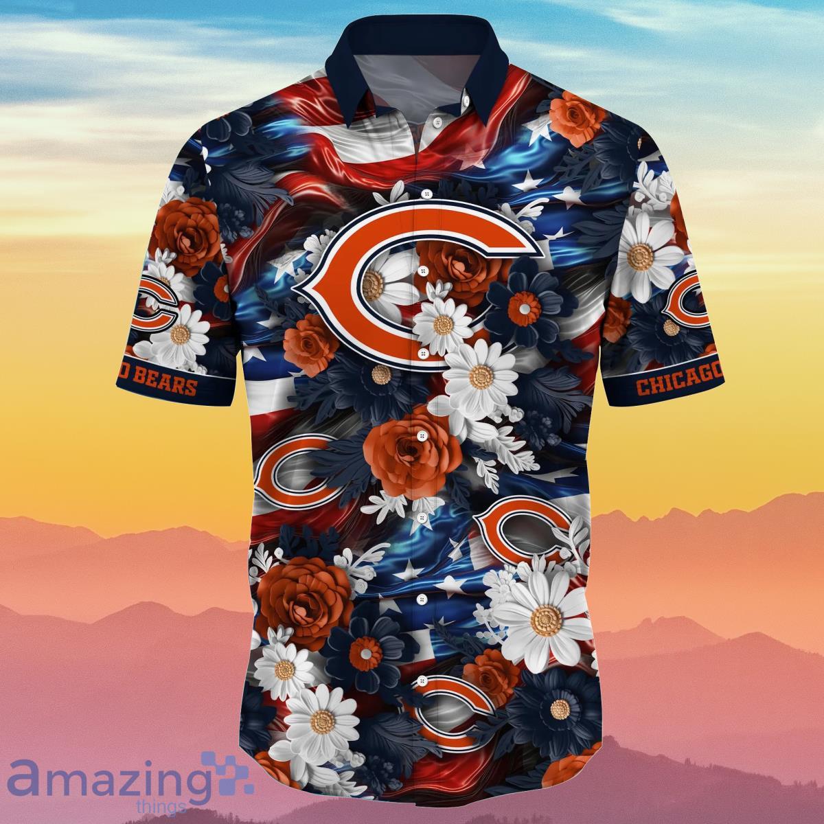 NFL Chicago Bears Special Design For Independence Day 4th Of July Hawaiian  Shirt - Growkoc