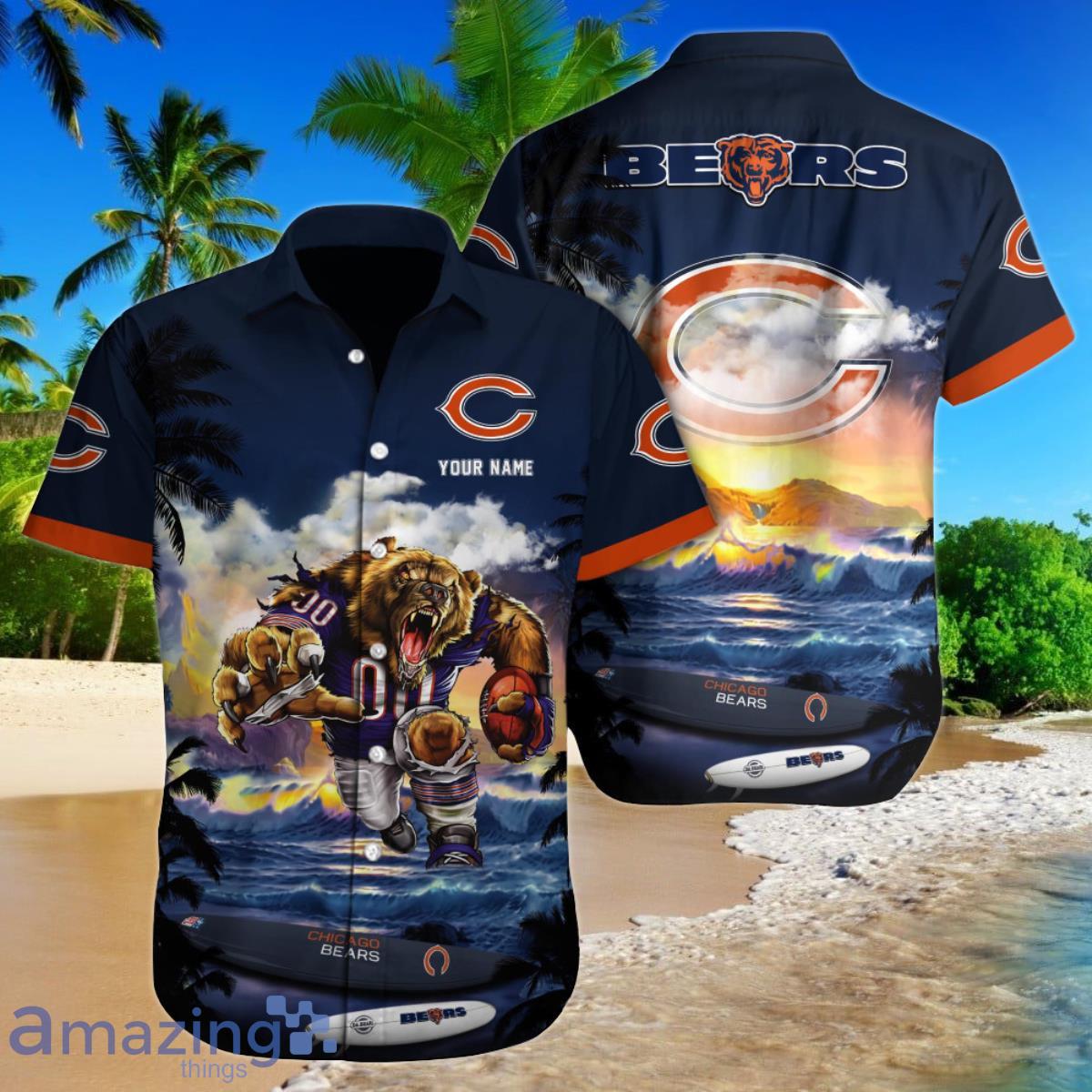 Chicago Bears All Over Print Logo And Coconut Trending Summer Gift Aloha Hawaiian  Shirt - Limotees