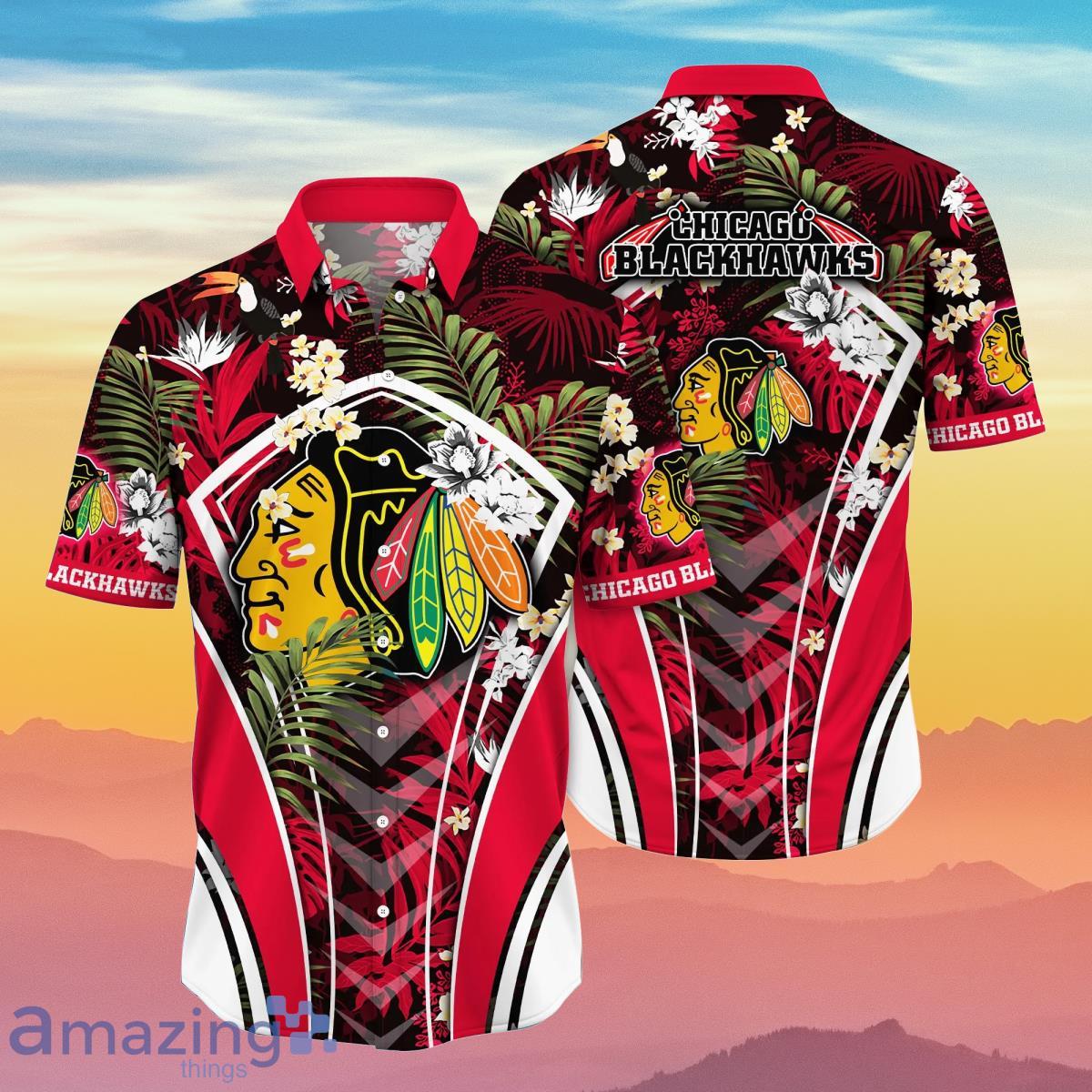 Custom Hockey Jerseys with a Blackhawk Logo and Shoulder Patches