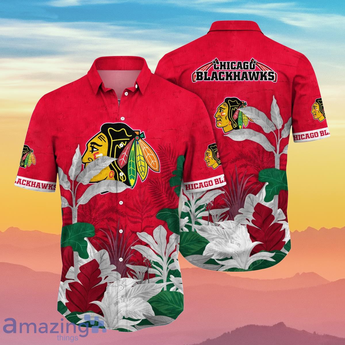 Chicago Blackhawks NHL Flower Hawaiian Shirt Special Gift For Men And Women  Fans