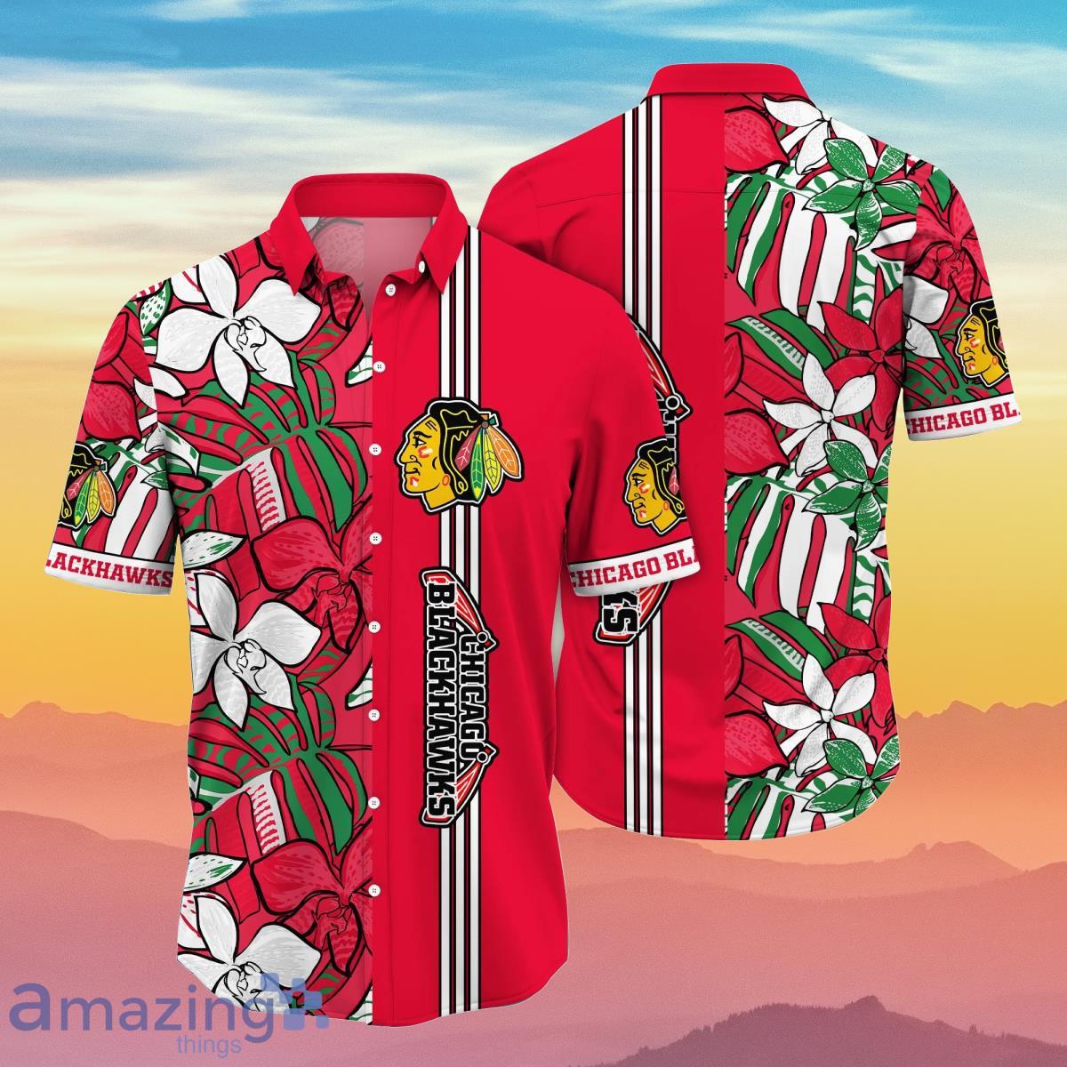 Chicago Blackhawks NHL Flower Hawaiian Shirt Impressive Gift For Real Fans