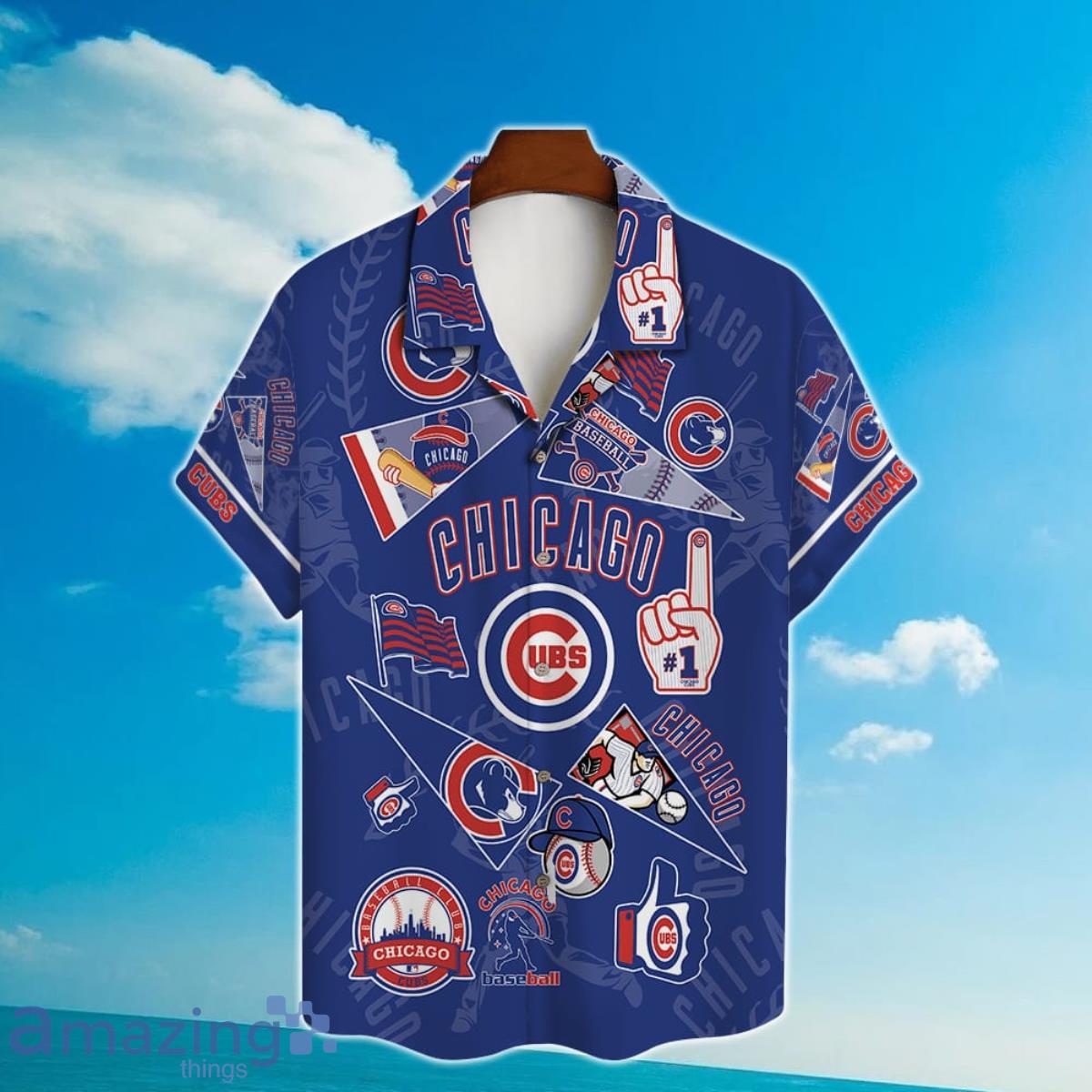 Chicago Cubs Major League Baseball 3D Print Hawaiian Shirt Product Photo 2