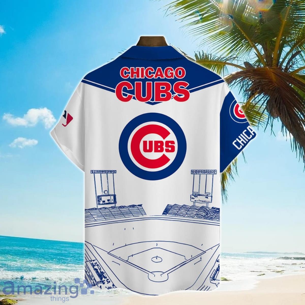 Chicago Cubs Major League Baseball Print Hawaiian Shirt For Men