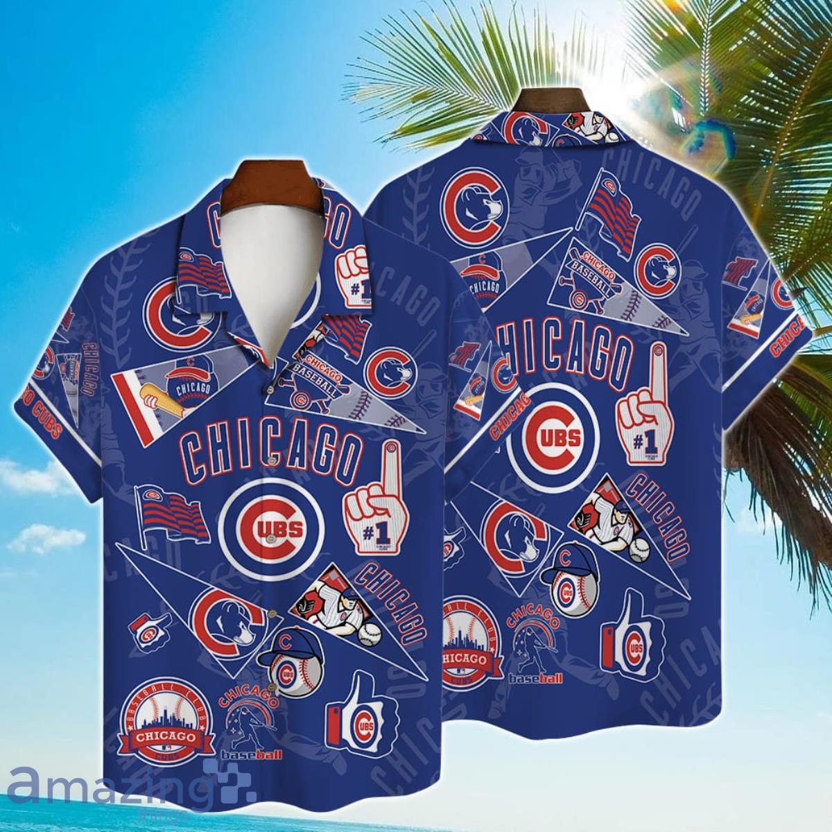 Chicago Cubs Major League Baseball 3D Print Hawaiian Shirt Product Photo 1