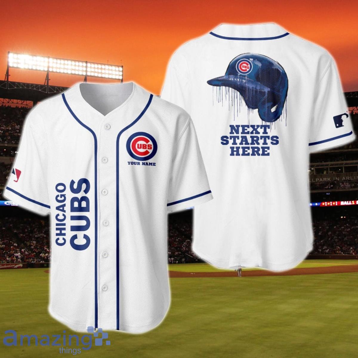 Chicago Cubs Mickey Mouse x Chicago Cubs Jersey Baseball Shirt