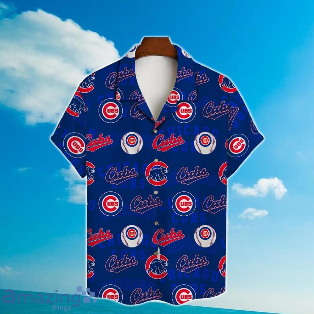 Chicago Cubs Major League Baseball Simple Pattern 3D Hawaiian Shirt