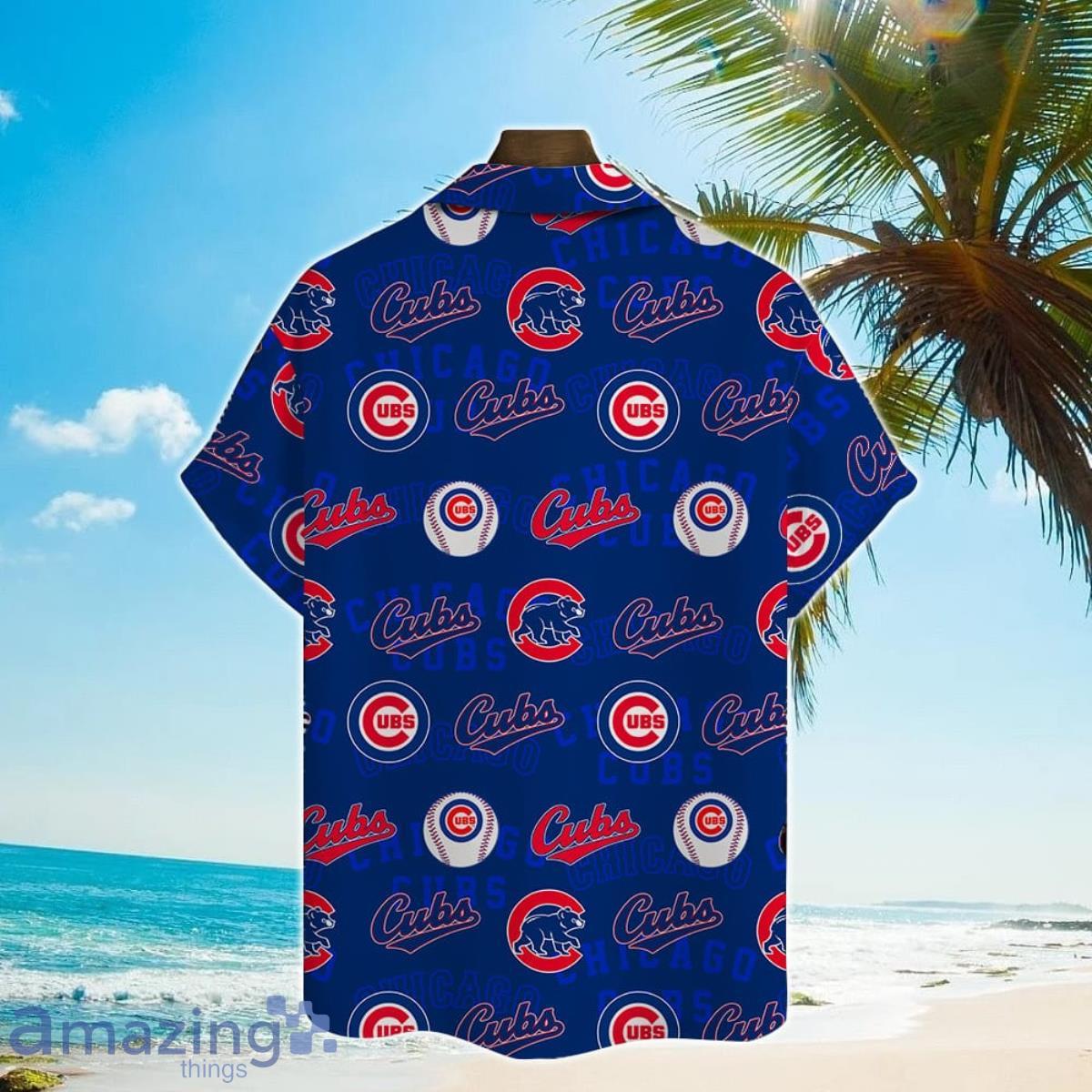 Chicago Cubs Major League Baseball Simple Pattern 3D Hawaiian Shirt