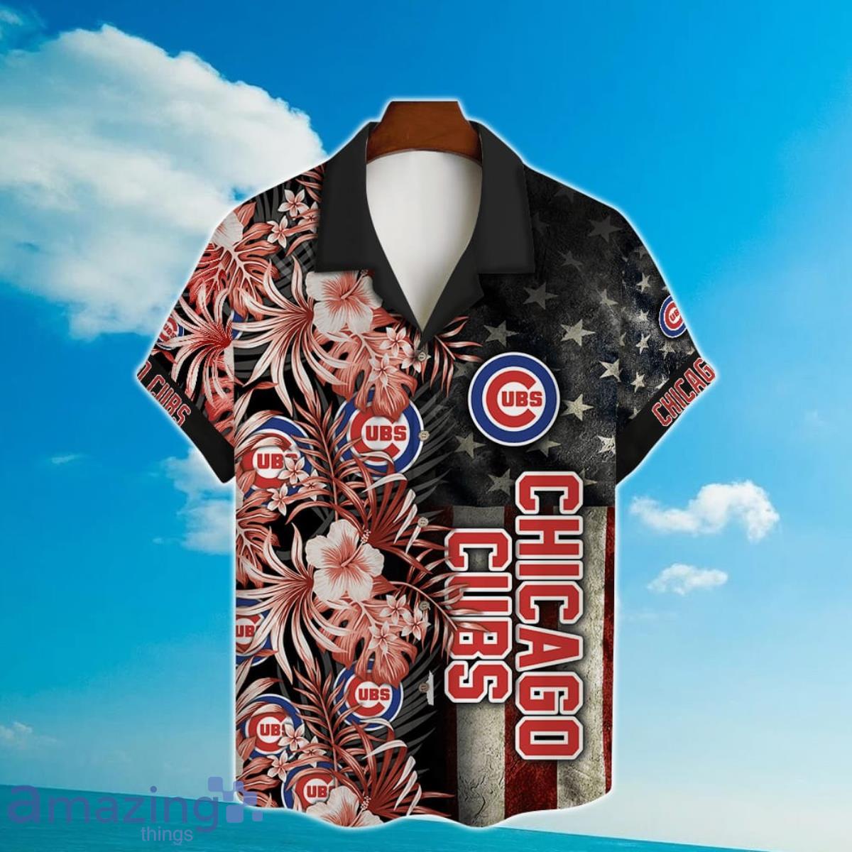 MLB Chicago Cubs Tropical Hibiscus Hawaiian Shirt For Sport Fans