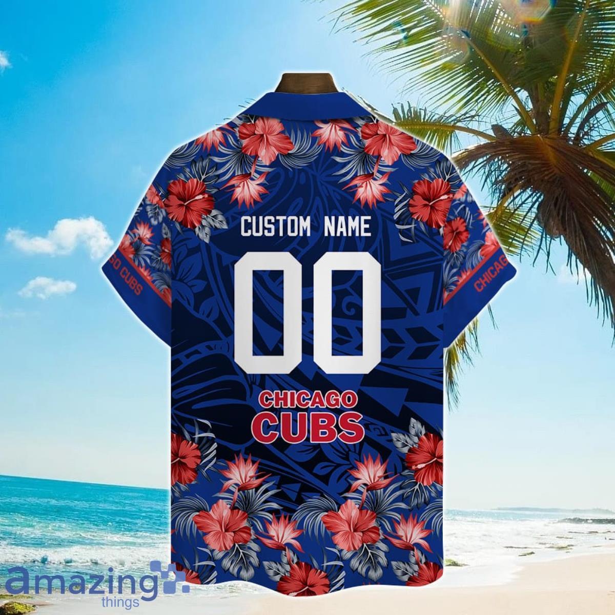 Chicago Cubs Mlb Flower Pattern Summer Hawaiian Shirt Personalized