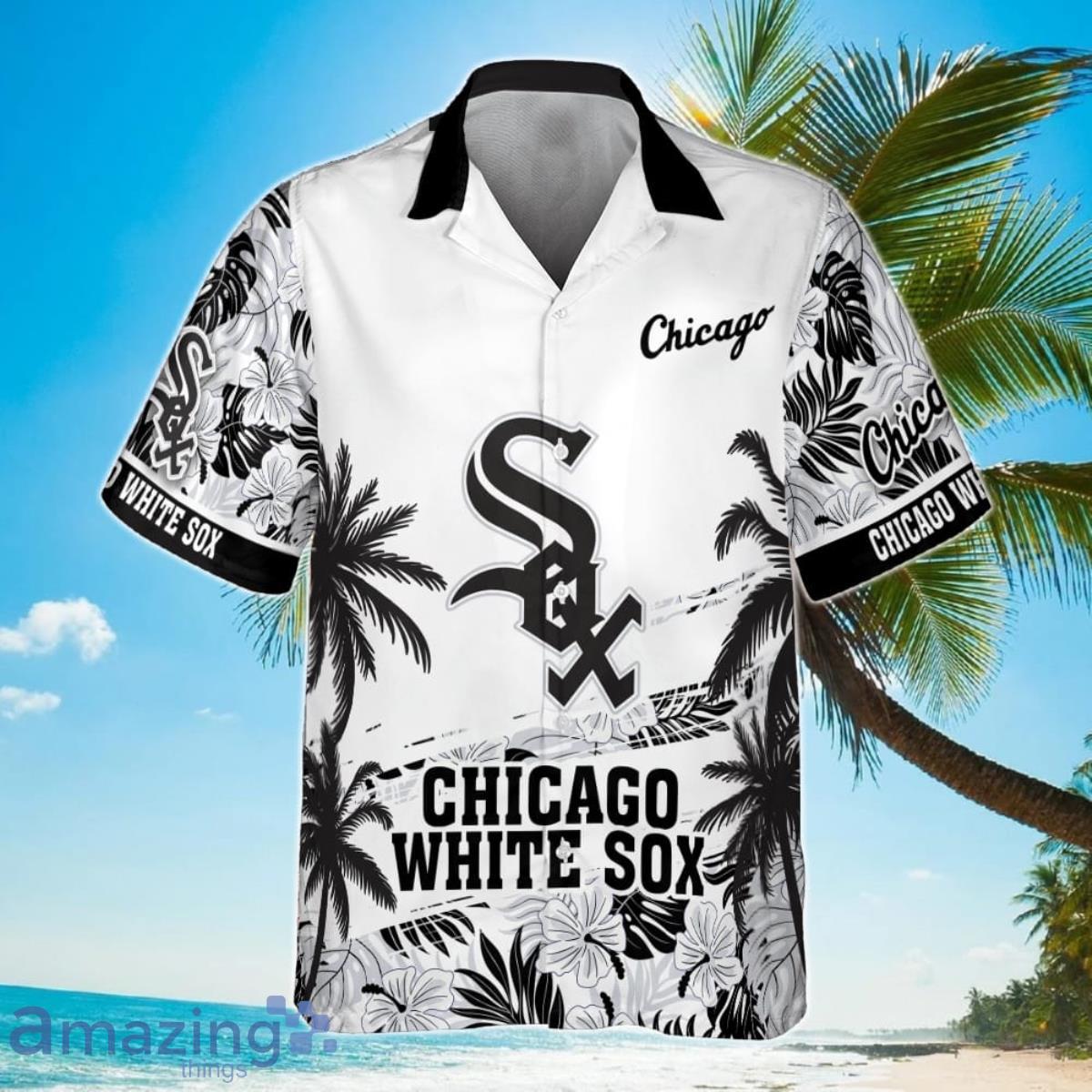 Chicago White Sox MLB Personalized Button Up Hawaiian Shirt For