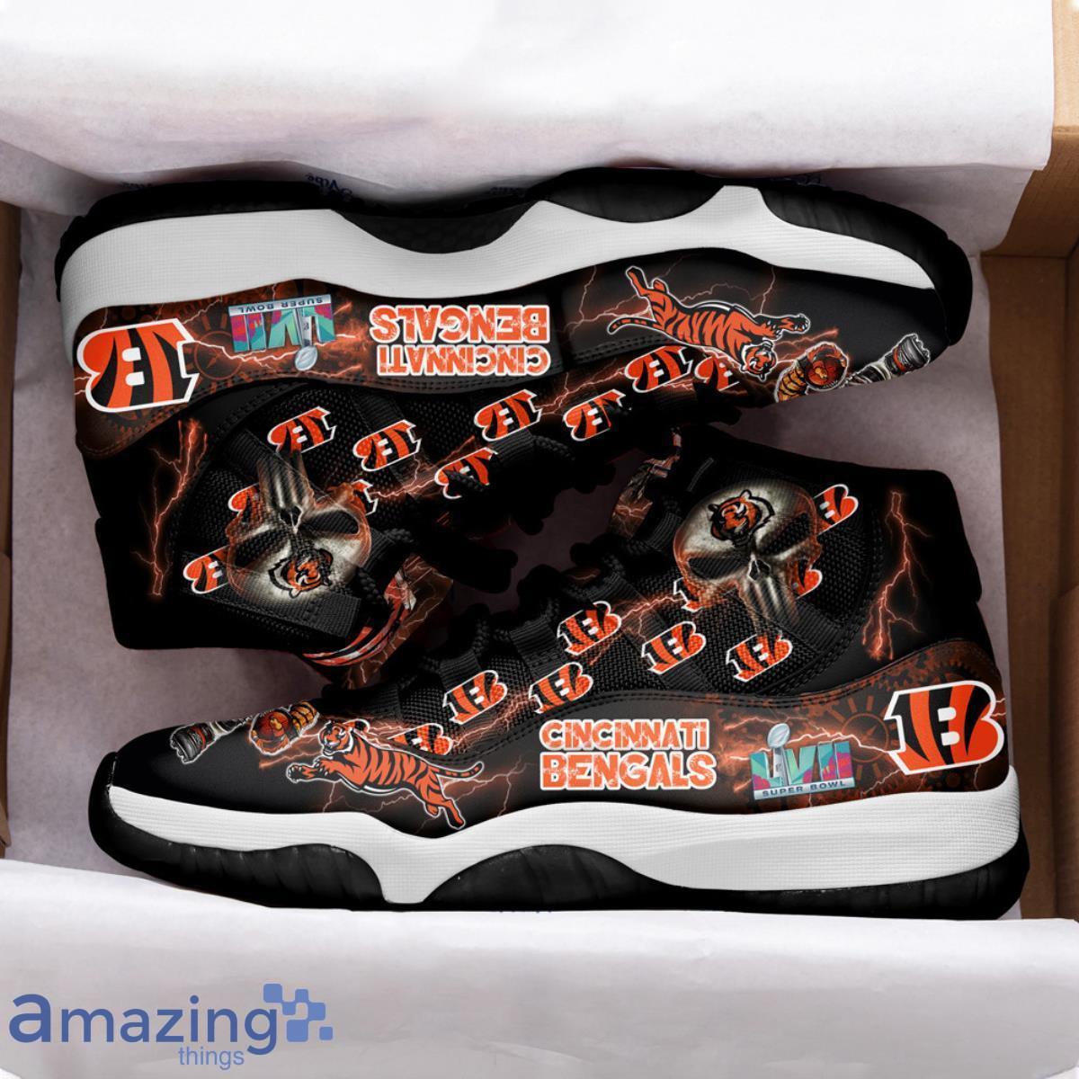 Cincinnati Bengals Nation Team Air Jordan 11 Shoes For Men Women Product Photo 2