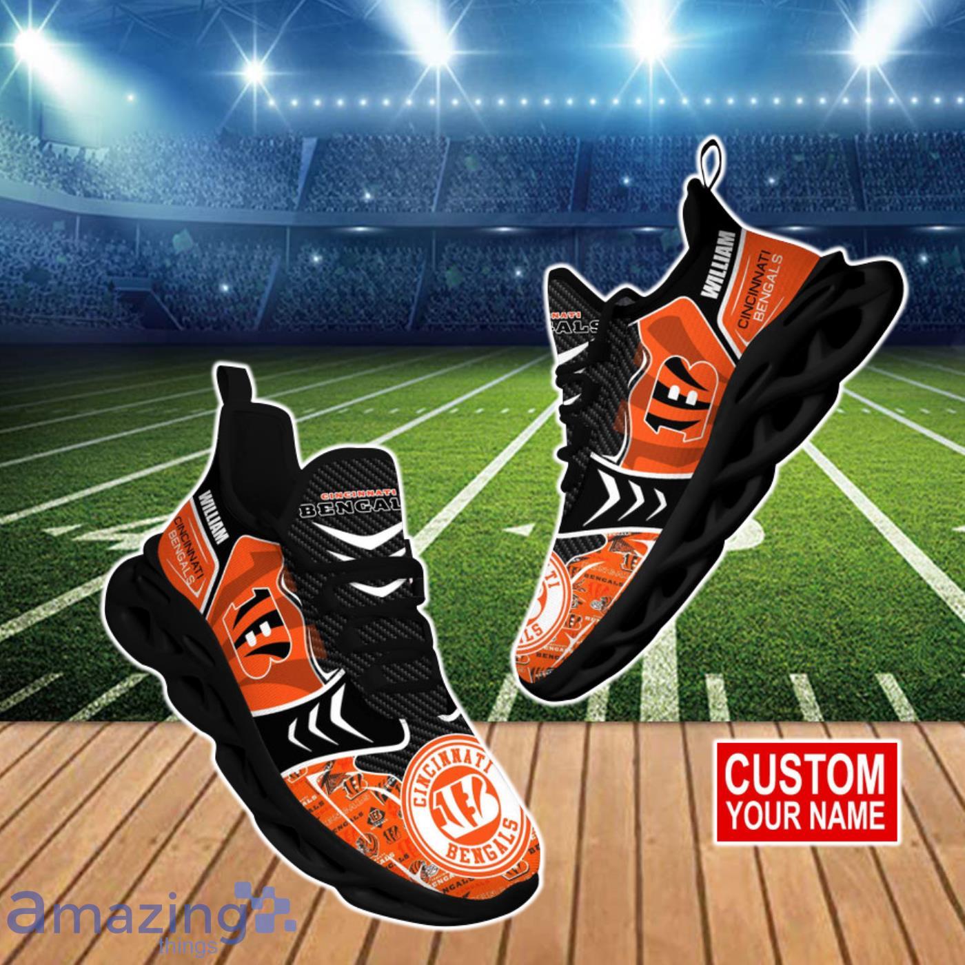 Cincinnati Bengals NFL Max Soul Shoes Custom Name Sneakers For Men And Women