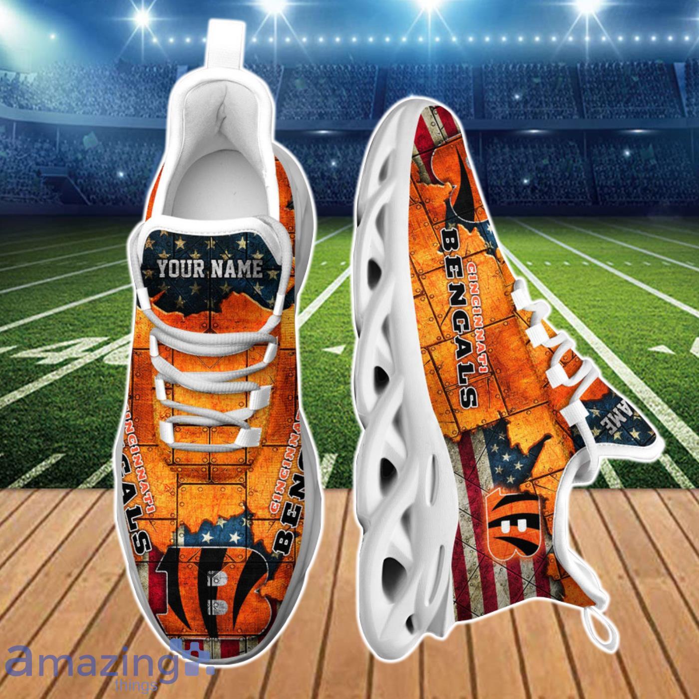 Cincinnati Bengals NFL New Clunky Sneakers Max Soul Shoes For Men