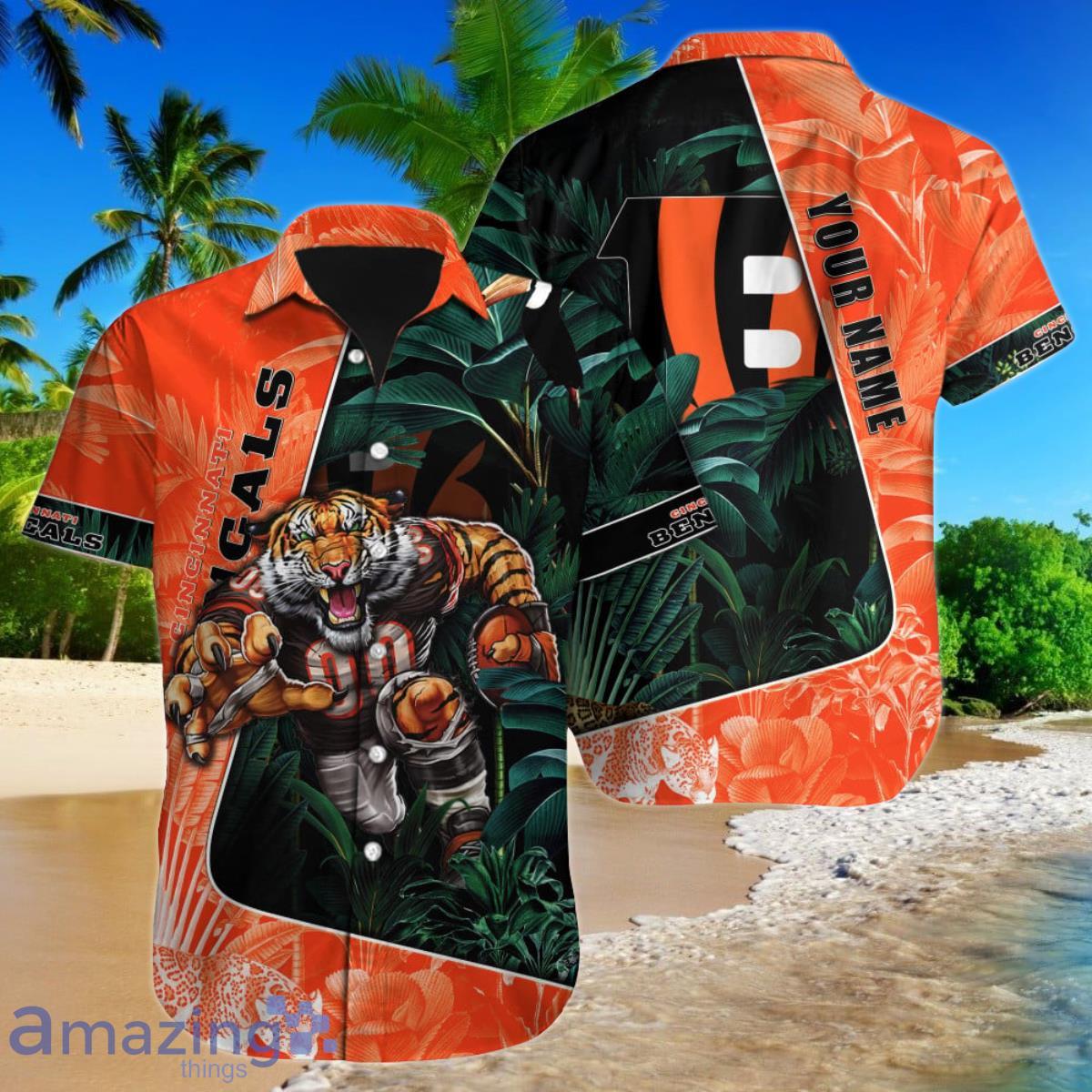 Cincinnati Bengals NFL Football Custom Name Hawaiian Shirt Best Gift For Fans Product Photo 1