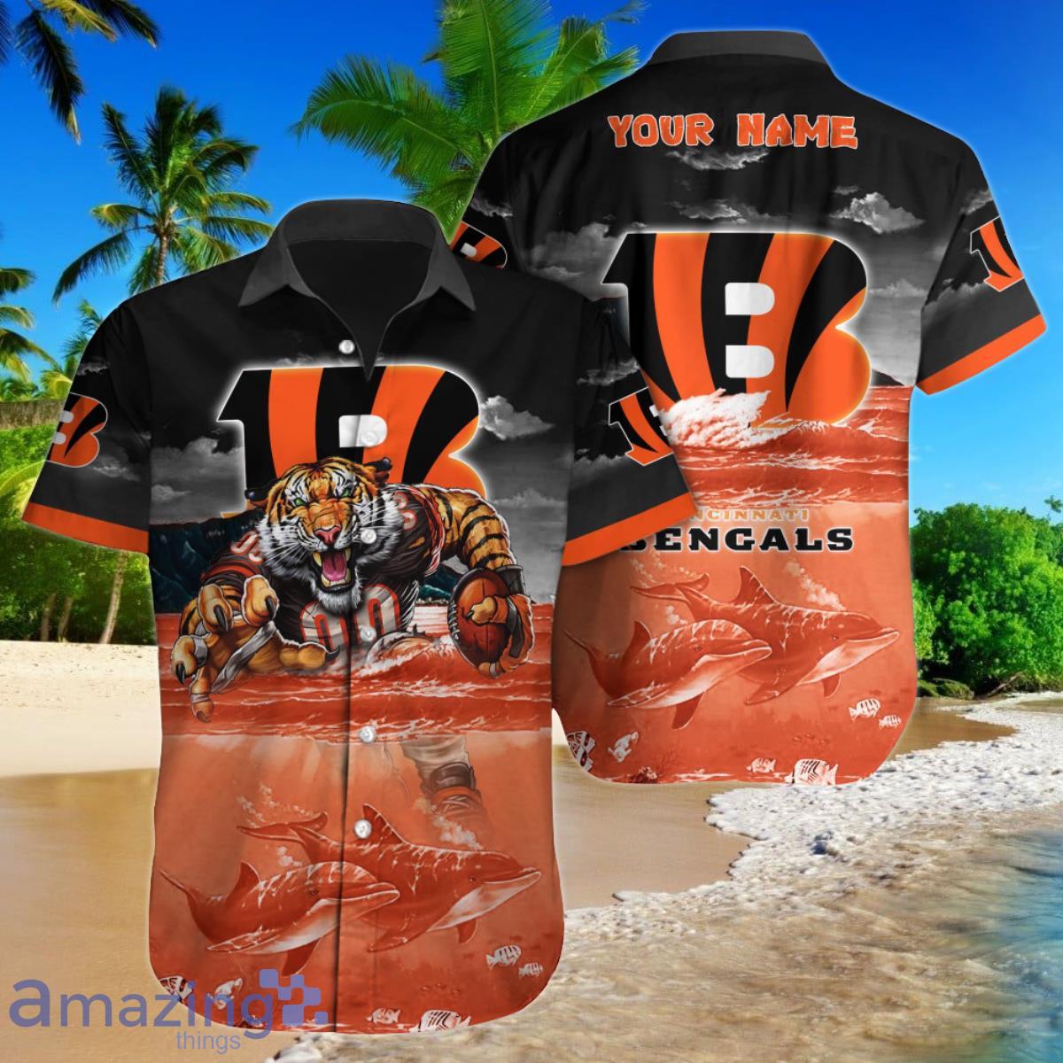 Cincinnati Bengals NFL Football Custom Name Hawaiian Shirt Best Gift For Men And Women Fans Product Photo 1