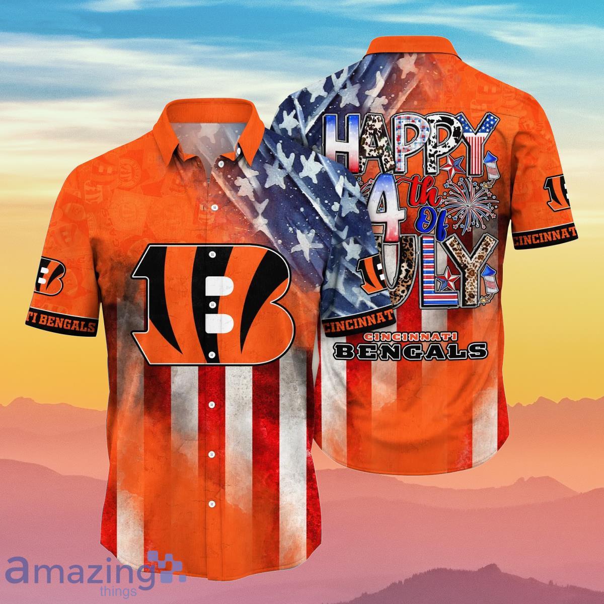 Cincinnati Bengals Hawaiian Shirt And Short Set Gift Men Women -  Freedomdesign