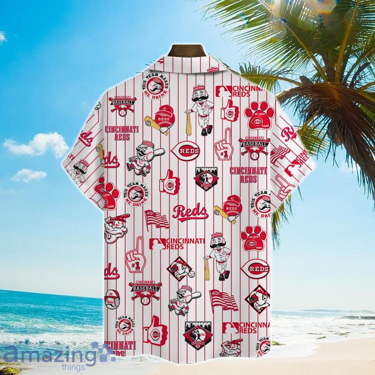 Cincinnati Reds Major League Baseball 3D Print Hawaiian Shirt