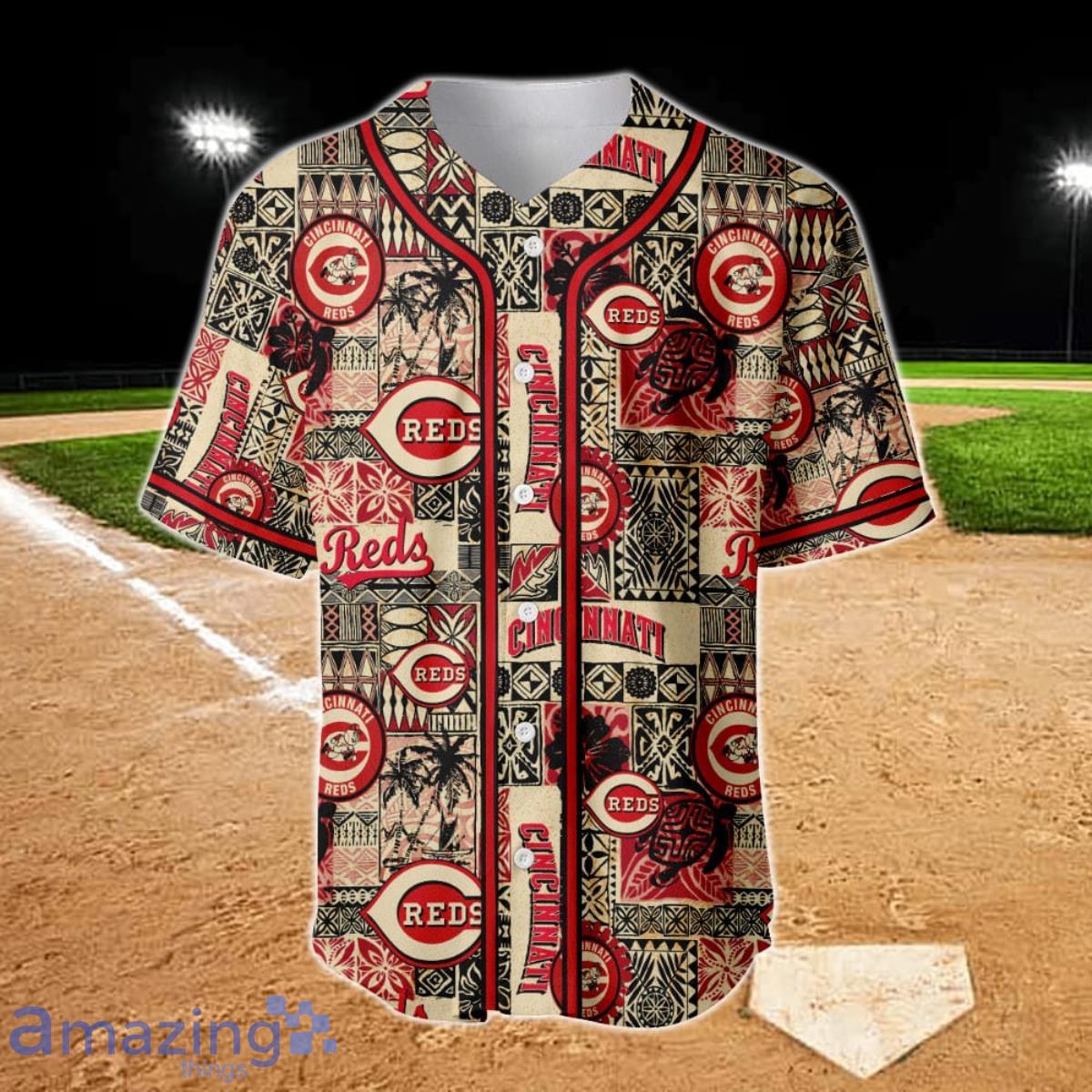 Cincinnati Reds - Major League Baseball AOP Baseball Jersey Product Photo 2