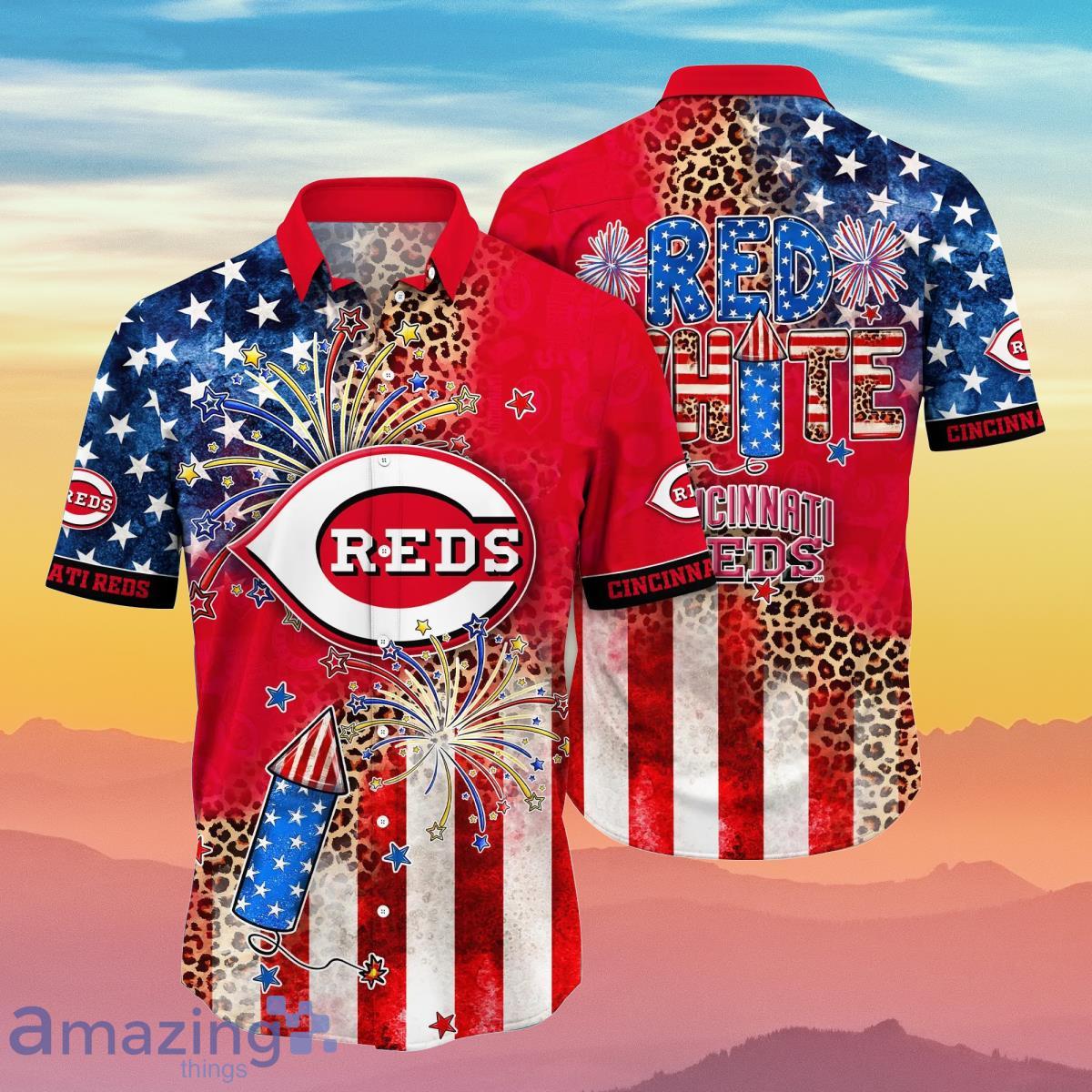 Cincinnati Reds MLB Hawaiian Shirt 4th Of July Independence Day Ideal Gift  For Men And Women Fans