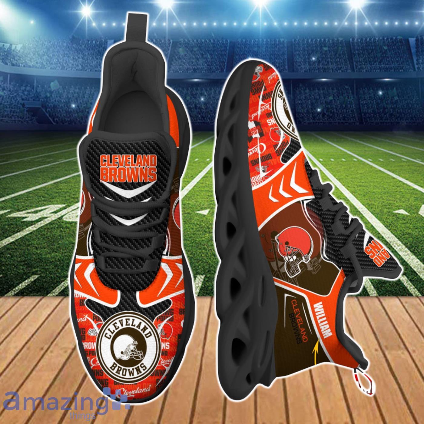 Cleveland Browns NFL Clunky Sneakers Custom Name Sport Max Soul Shoes For  Fan