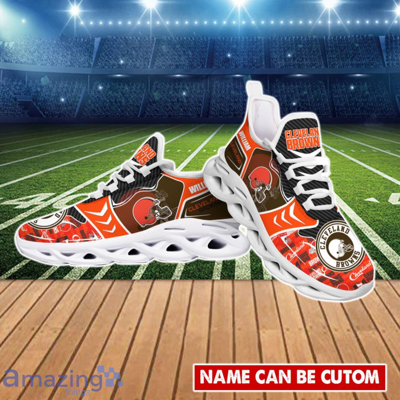 NFL Cleveland Browns Brown Orange Max Soul Running Shoes - T