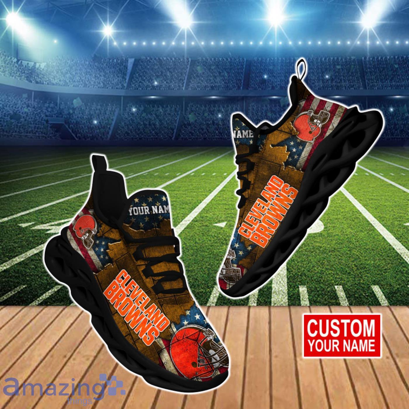 Cleveland Browns NFL Personalized Clunky Sneakers NFL Gifts For Fan