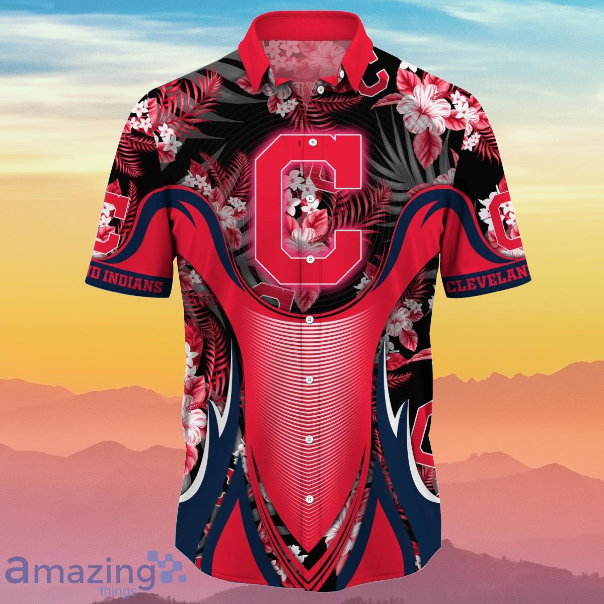 Cleveland Indians MLB Flower Hawaiian Shirt Unique Gift For Men