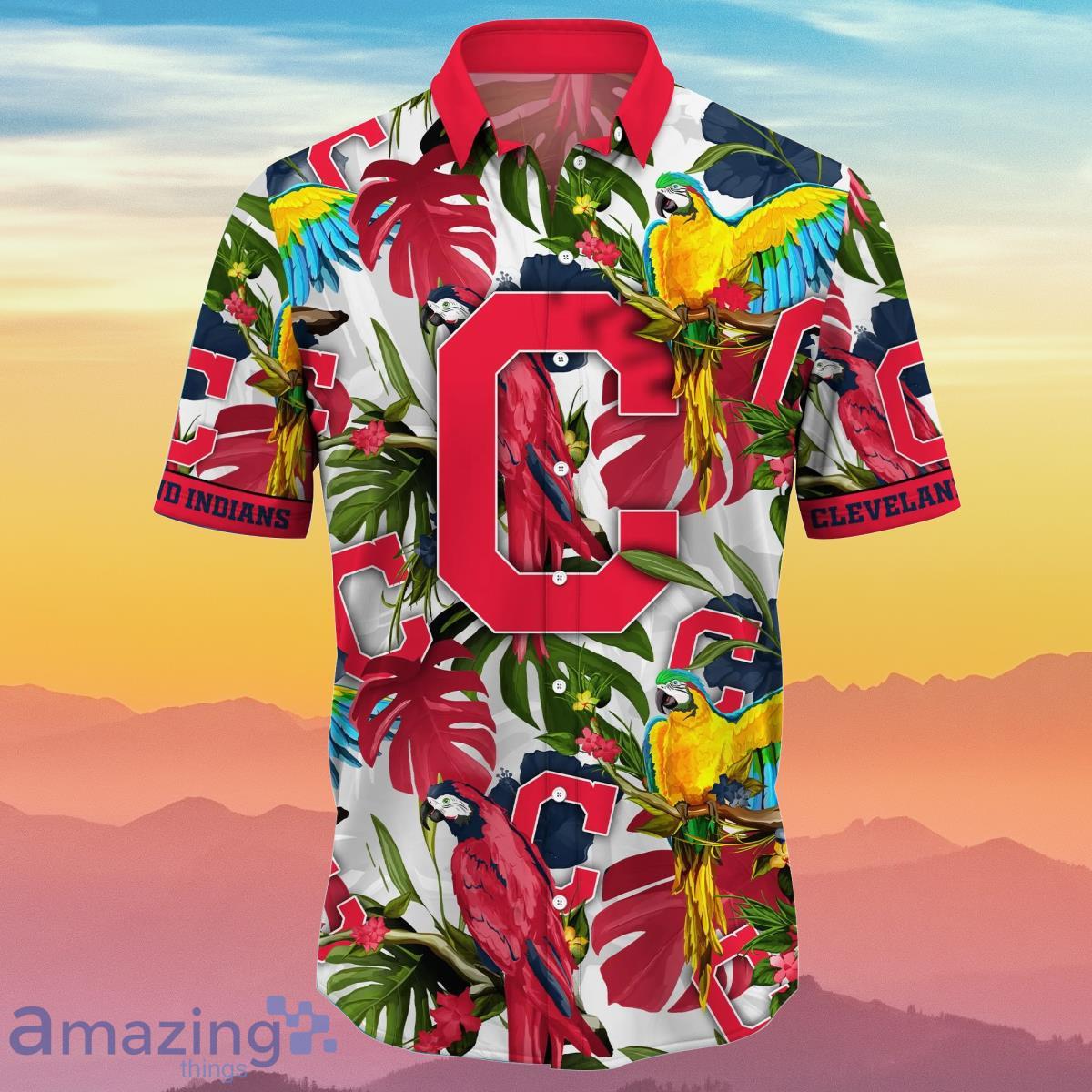 Cleveland Indians MLB Flower Hawaiian Shirt Best Gift Idea For Fans Product Photo 2