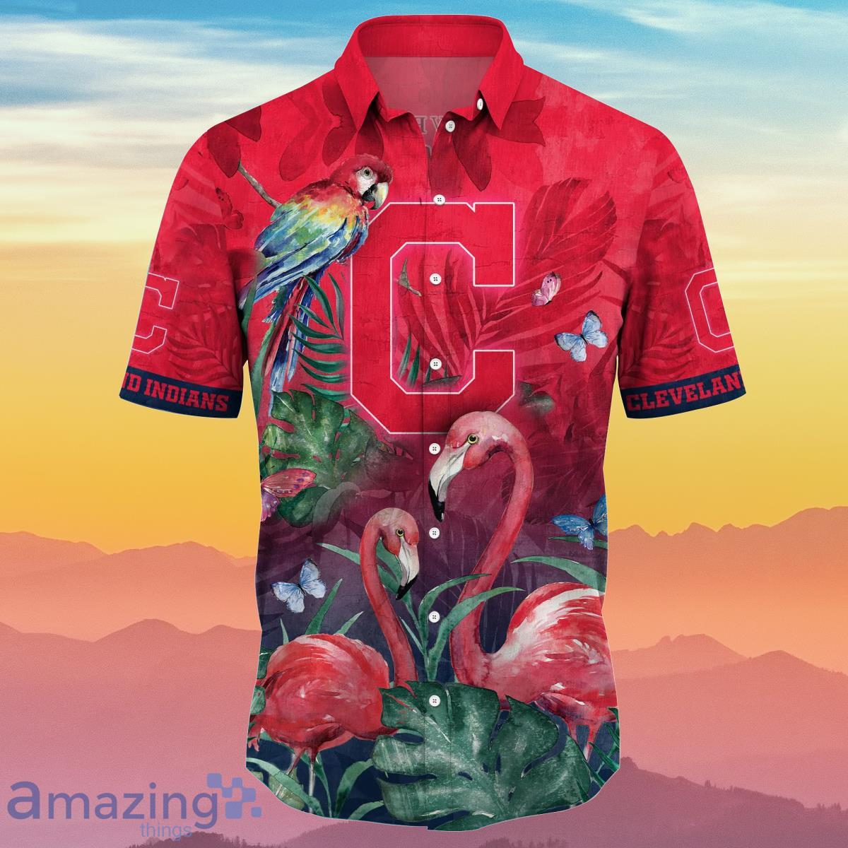 Cleveland Indians MLB Flower Hawaiian Shirt Ideal Gift For Fans Product Photo 2