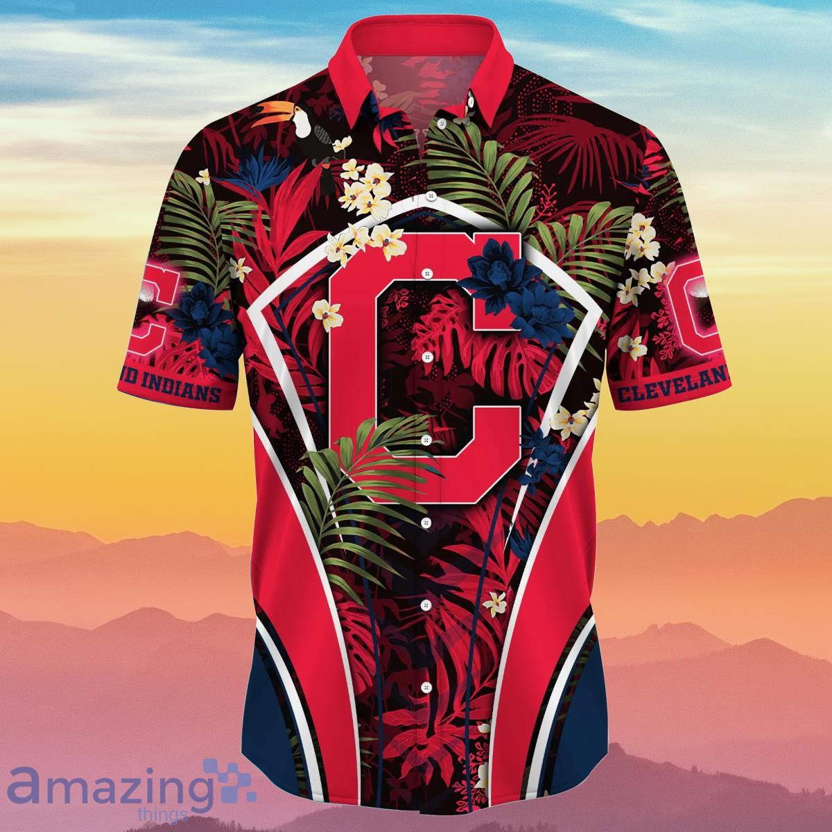 Cleveland Indians MLB Flower Hawaiian Shirt Impressive Gift For Fans Product Photo 2