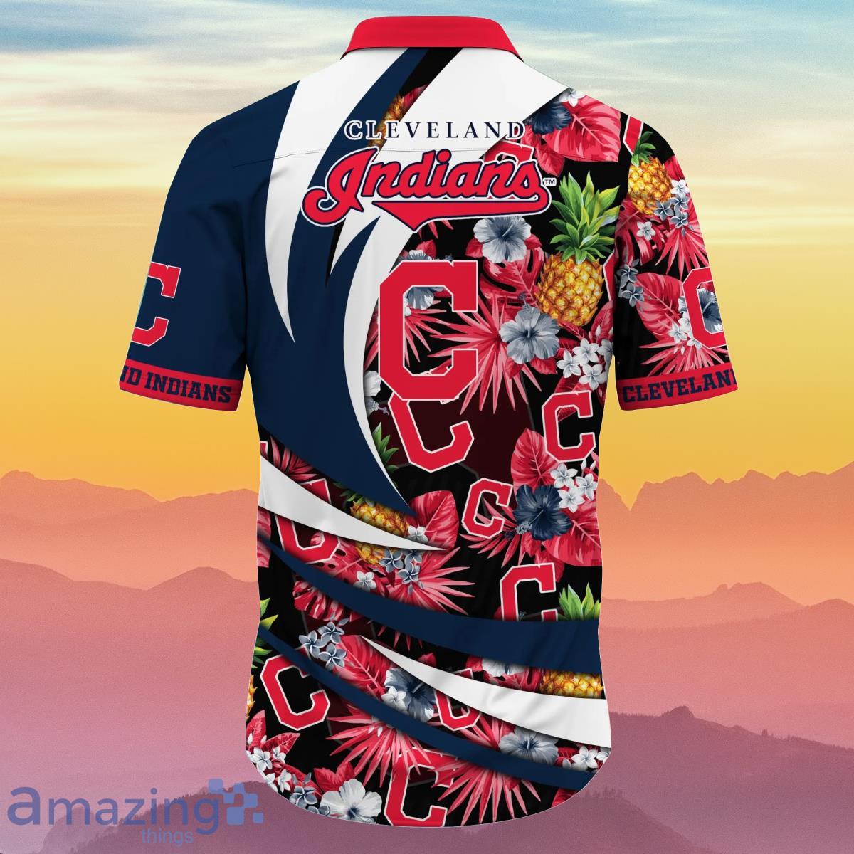 Cleveland Indians MLB Flower Hawaiian Shirt Best Gift For Men And Women Fans