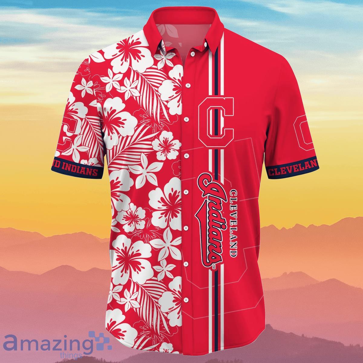Cleveland Indians MLB Flower Hawaiian Shirt Summer Football Best Gift For  Real Fans