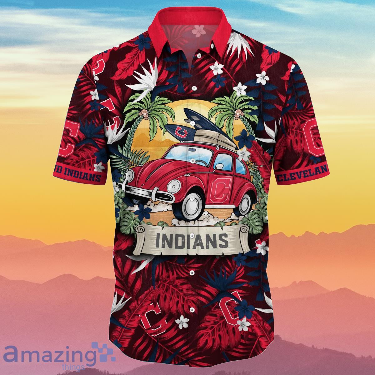 Cleveland Indians MLB Flower Hawaiian Shirt Summer Football Best Gift For  Real Fans