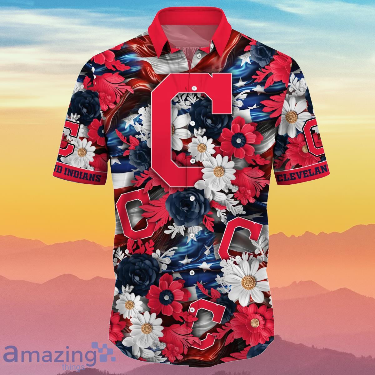 Cleveland Indians MLB Hawaiian Shirt 4th Of July Independence Day Special Gift For Men And Women Fans Product Photo 2
