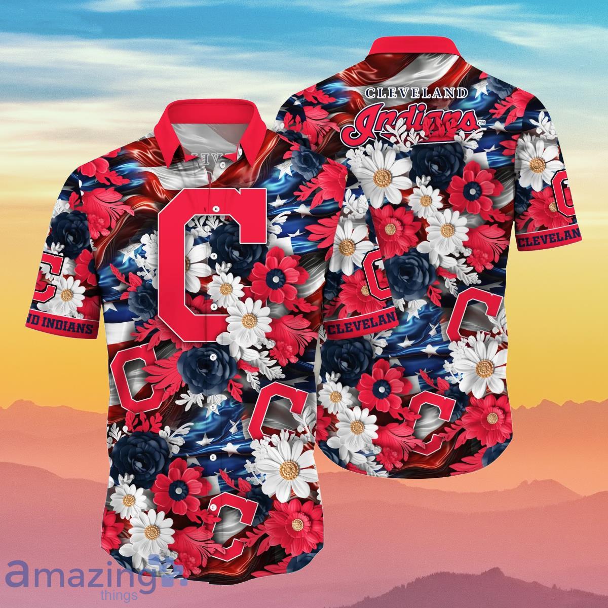 Cleveland Indians MLB Hawaiian Shirt 4th Of July Independence Day Special Gift For Men And Women Fans Product Photo 1
