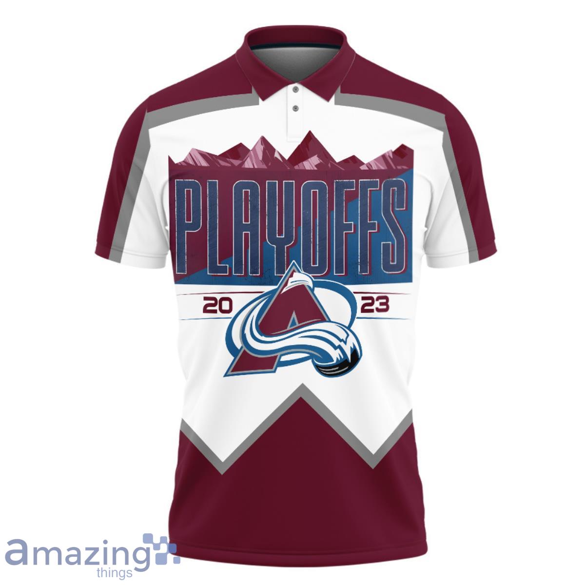 Colorado Avalanche Stanley Cup Playoffs 2023 Print 3D Polo Shirt Product Photo 2