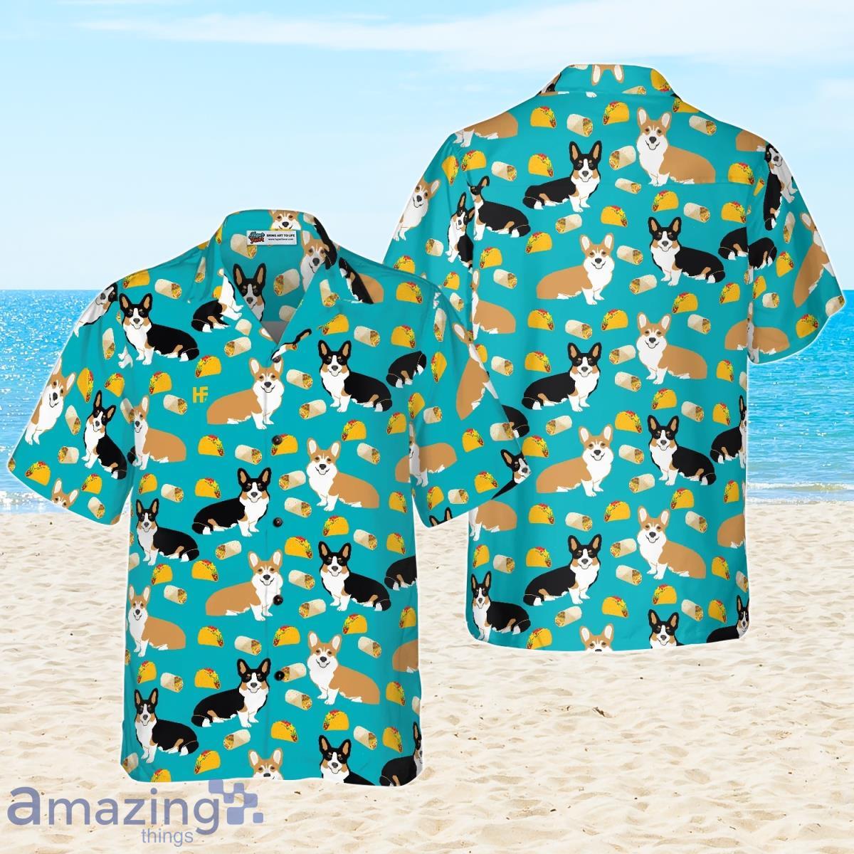 Colorful Corgi  Foods Hawaiian Shirt Gift For Men And Women Product Photo 1