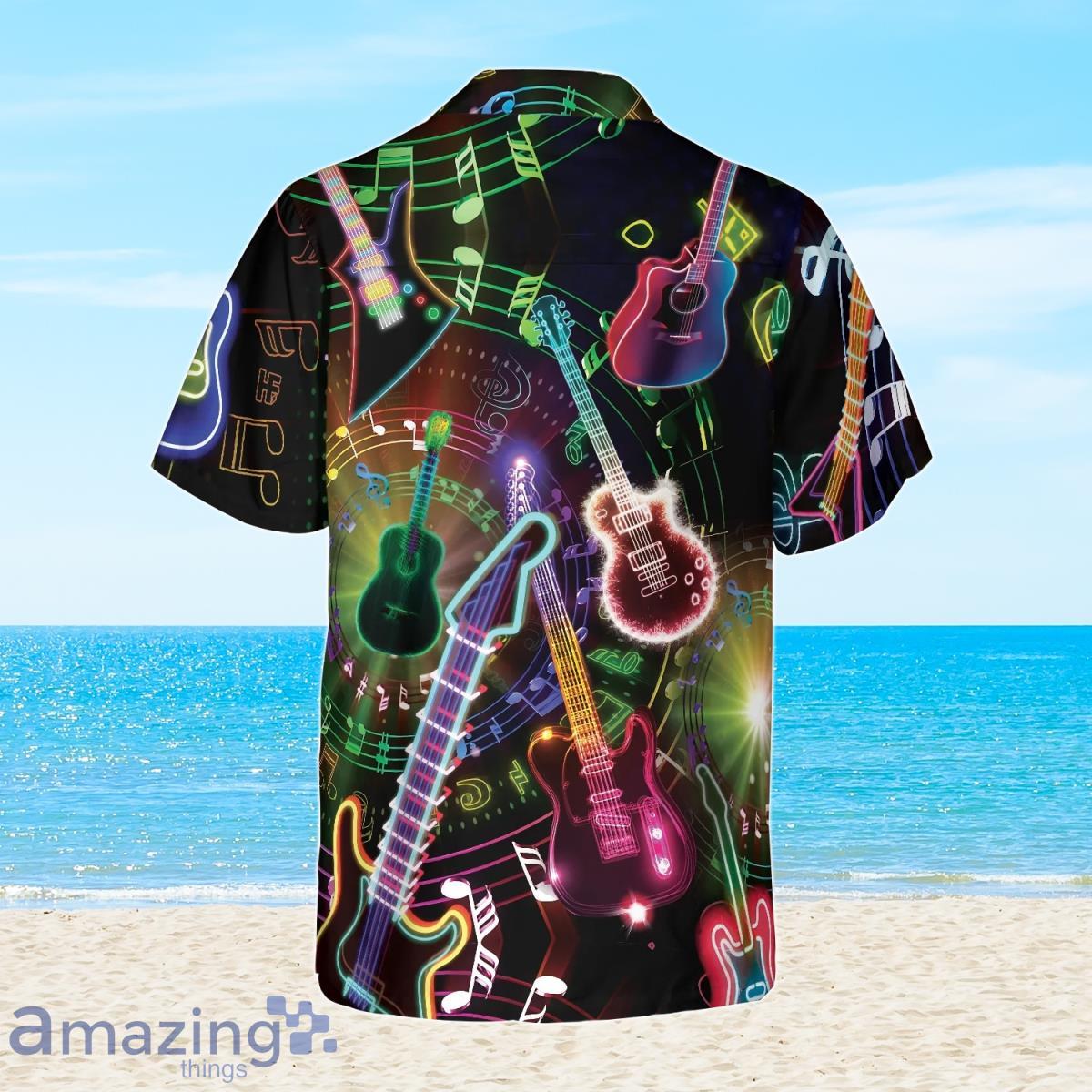 Colorful Guitars Hawaiian Shirt Gift For Men And Women image Colorful Guitars Hawaiian Shirt Gift For Men And Women Product Photo 2