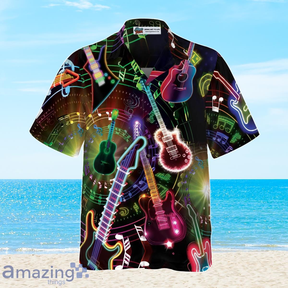 Colorful Guitars Hawaiian Shirt Gift For Men And Women image Colorful Guitars Hawaiian Shirt Gift For Men And Women Product Photo 3