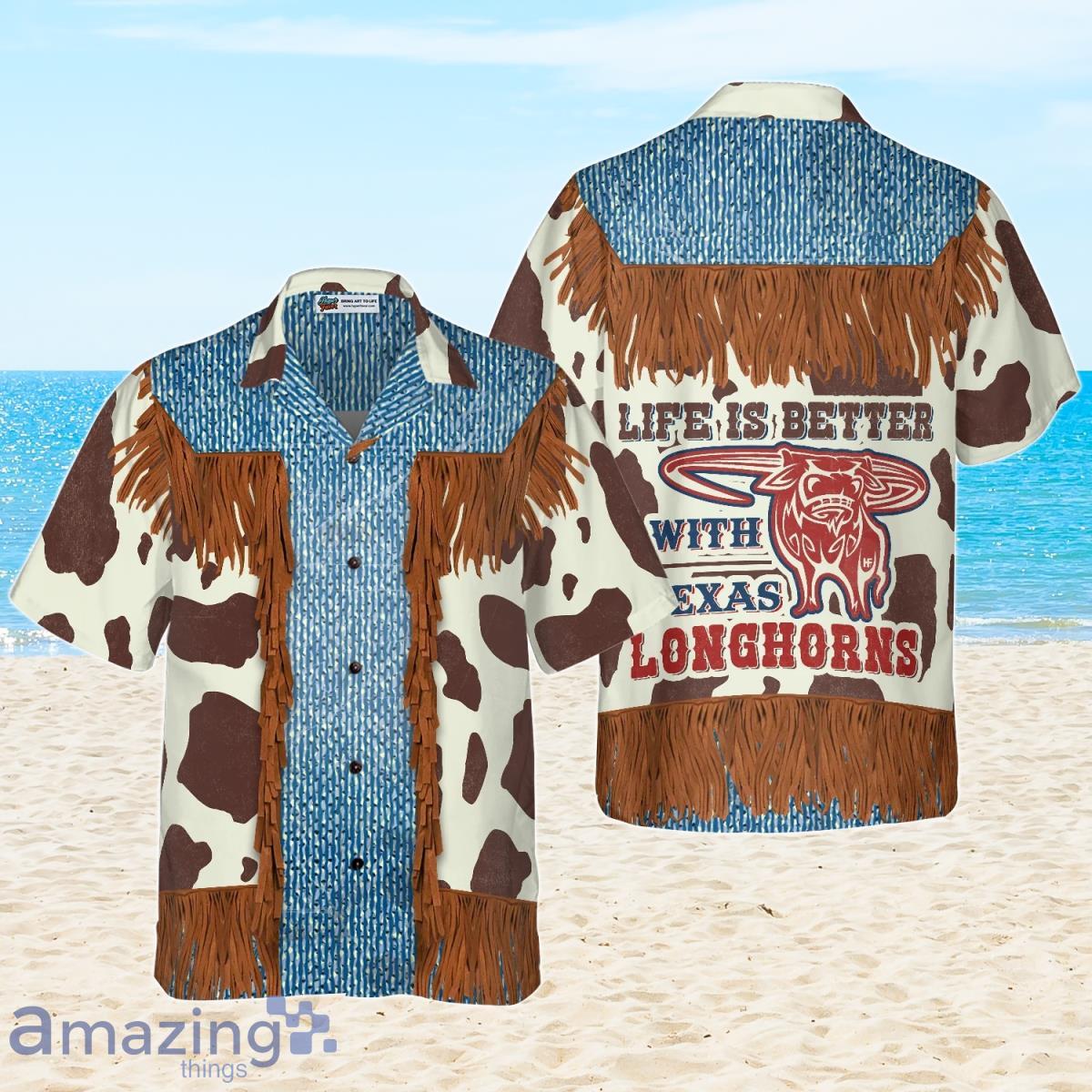 Cowboy Dairy Vintage Western Texas  Life Is Better Hawaiian Shirt Gift For Men And Women Product Photo 1