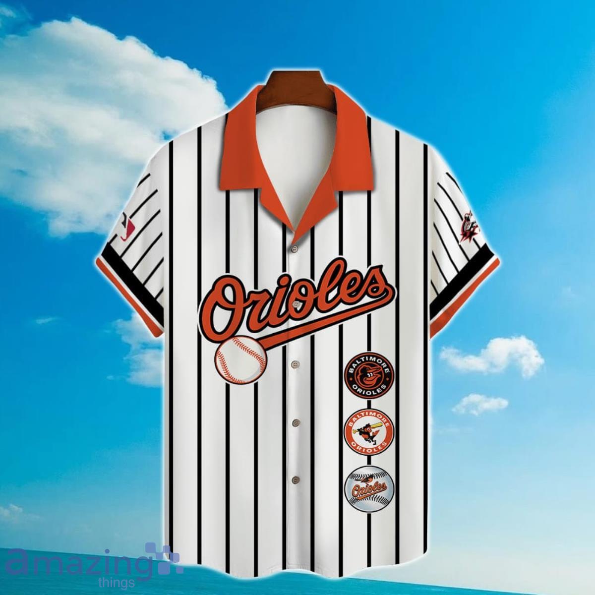 Custom Name And Number Baltimore Orioles Baseball Cool Hawaiian Shirt Product Photo 2