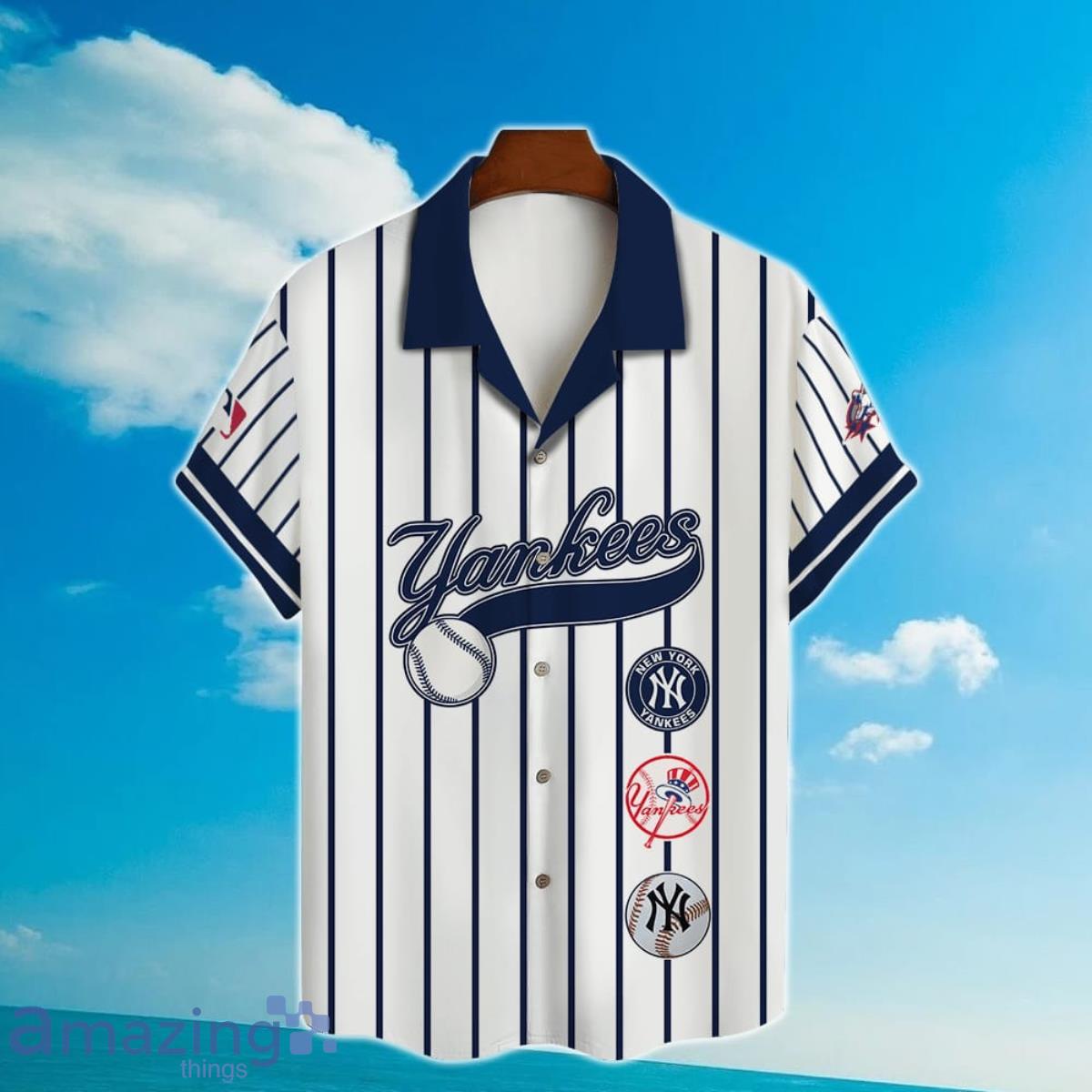 Custom Name And Number New York Yankees Baseball Cool Hawaiian Shirt
