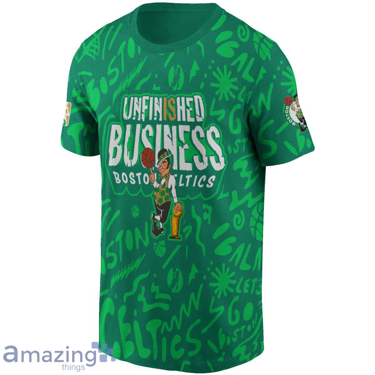 Custom Name Boston Celtics 17x Champions City Background Print 3D Shirt Product Photo 2