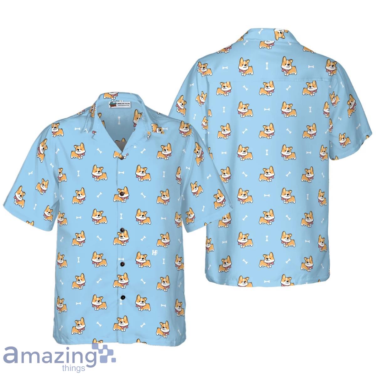 Cute Puppy Corgi Hawaiian Shirt Ideal Gift For Men And Women Product Photo 1