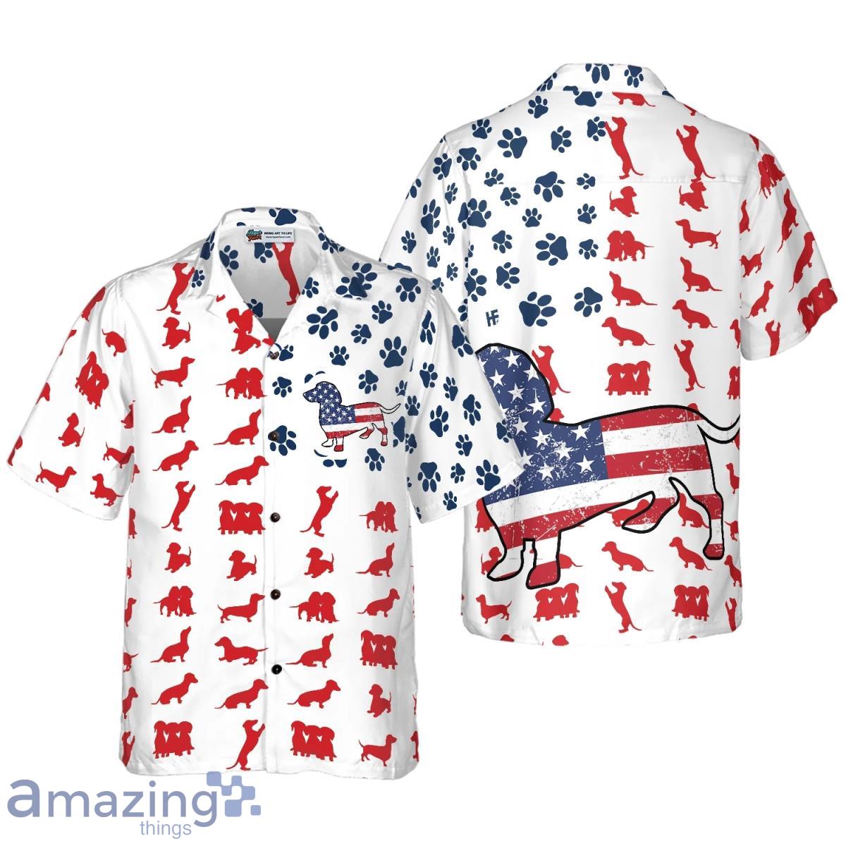 Dachshund American Flag Hawaiian Shirt Gift For Men And Women Product Photo 1