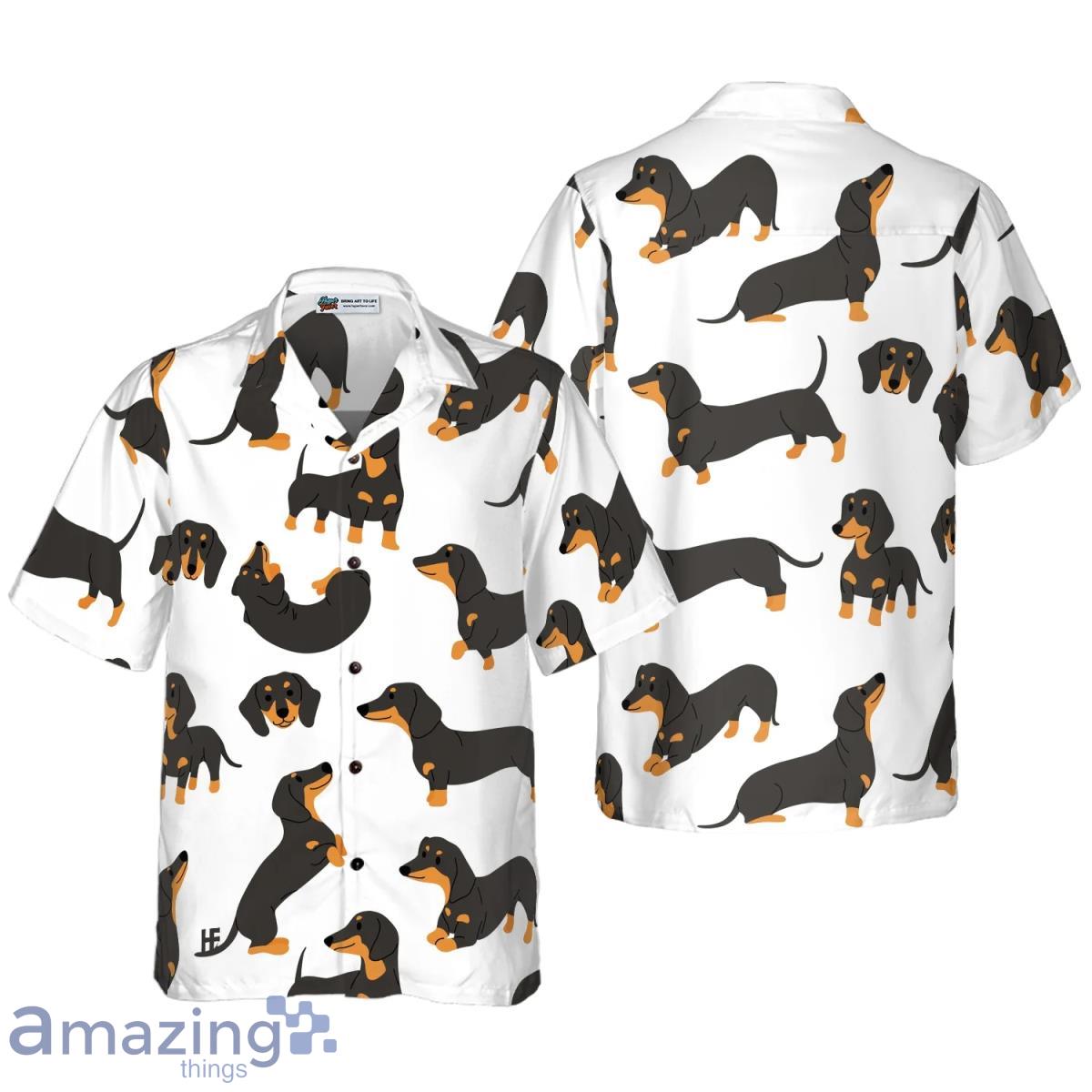 Dachshund Pattern Hawaiian Shirt Best Gift For Men And Women Product Photo 1