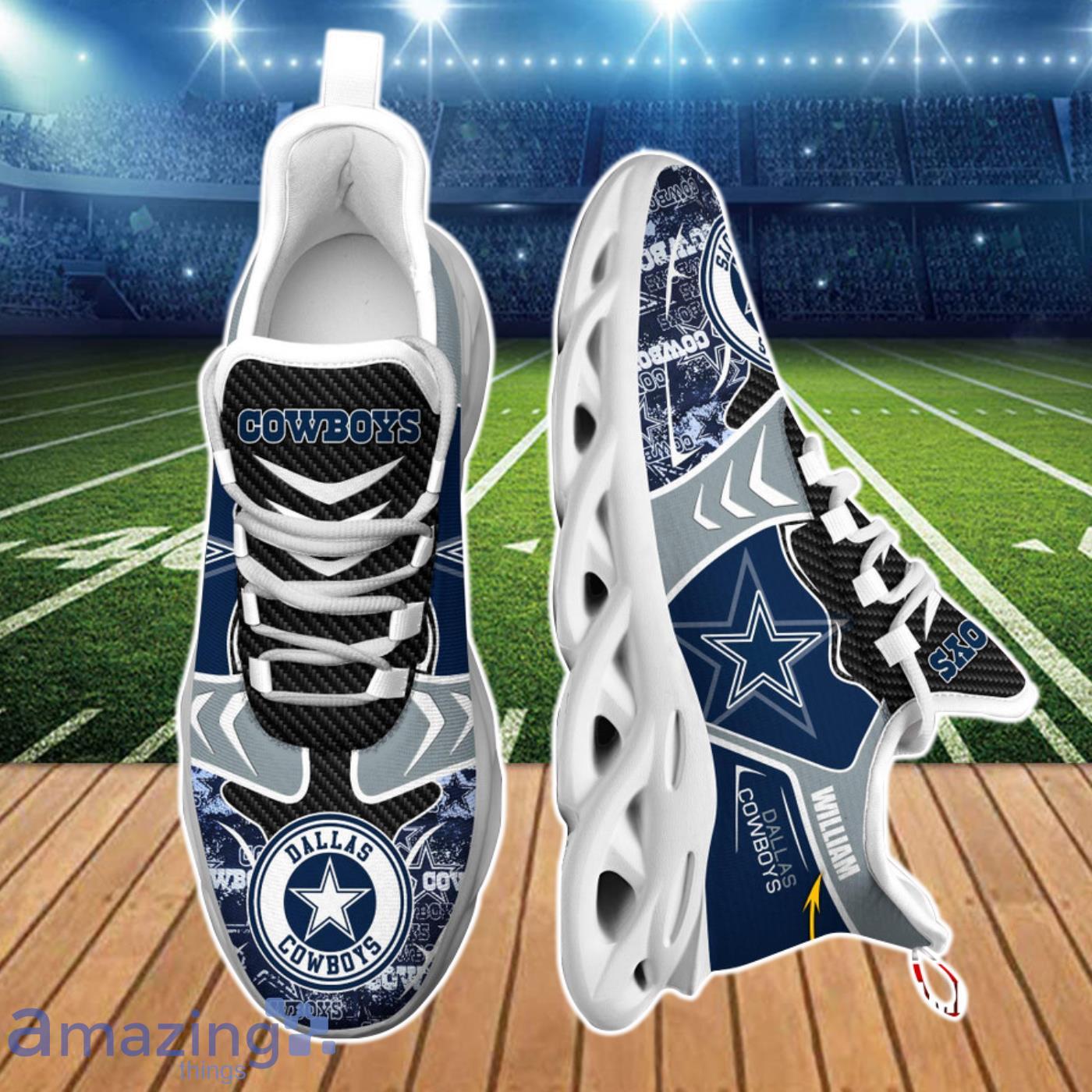 Dallas Cowboys NFL Clunky Sneakers Max Soul Shoes - Growkoc