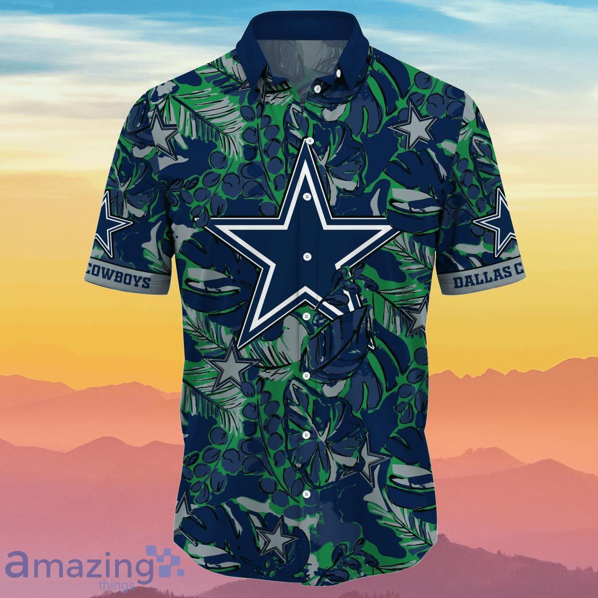 Dallas Cowboys Hawaiian Shirt Tropical Flower Pattern All Over Print, NFL Hawaiian  Shirt