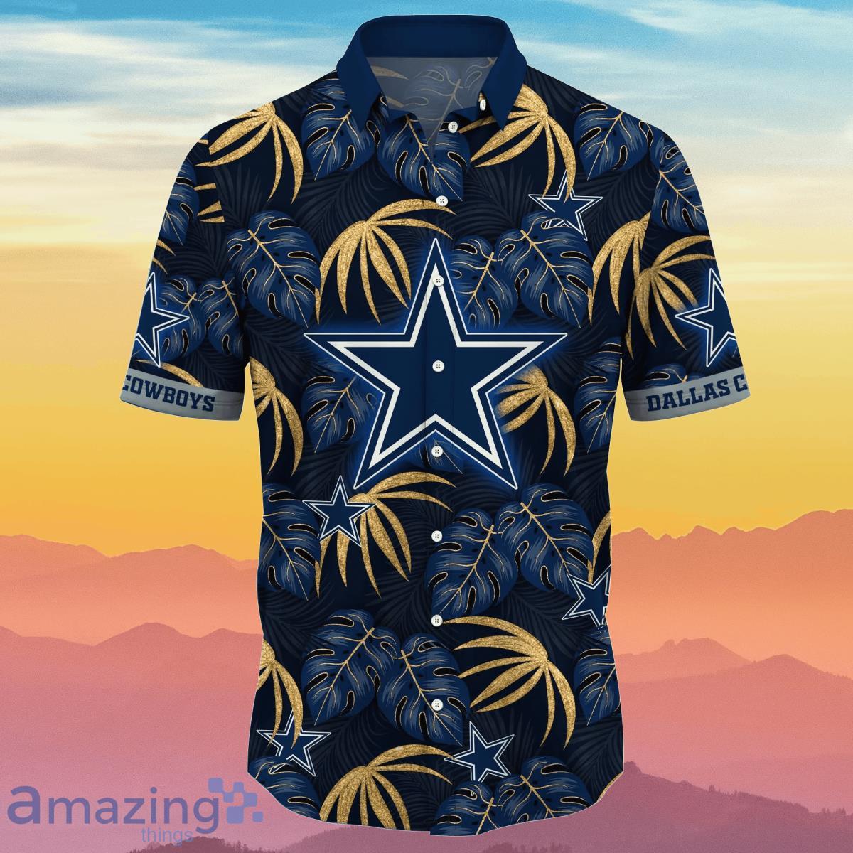 Dallas Cowboys NFL Flower Hawaiian Shirt Special Gift For Real Fans image Dallas Cowboys NFL Flower Hawaiian Shirt Special Gift For Real Fans Product Photo 2